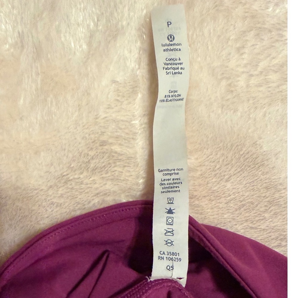 Lululemon Tight Stuff Tight II Berry Purple High Rise Running Leggings Womens 6 - Picture 6 of 15